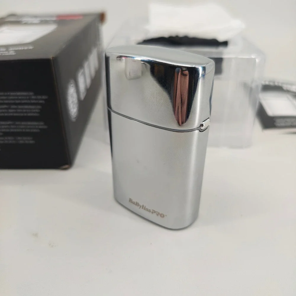 BaBylissPRO FOILFX01 Cordless Metal Single Foil Shaver FXFS1 Chrome Silver New